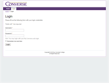 Tablet Screenshot of intra.converse.edu